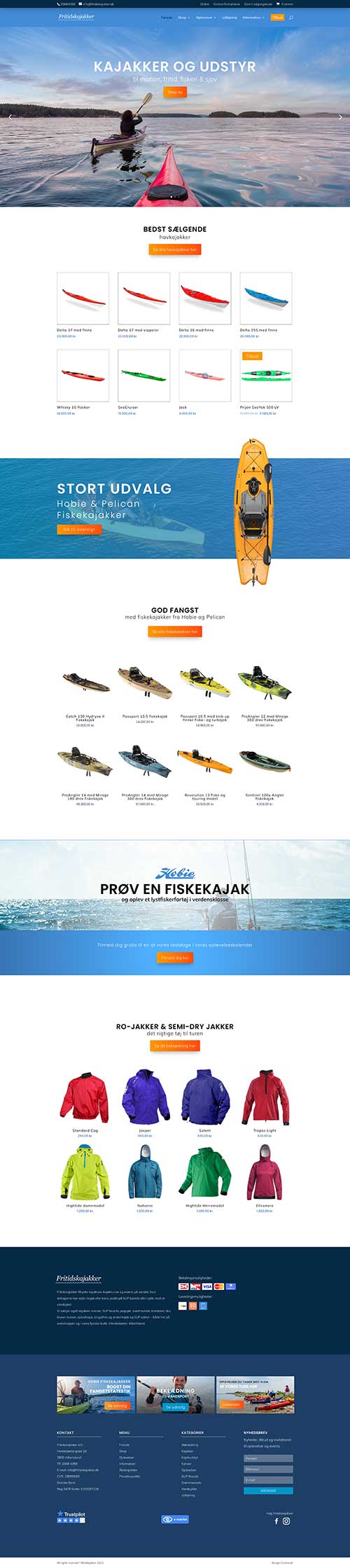 Fritidskajakker - ny webshop